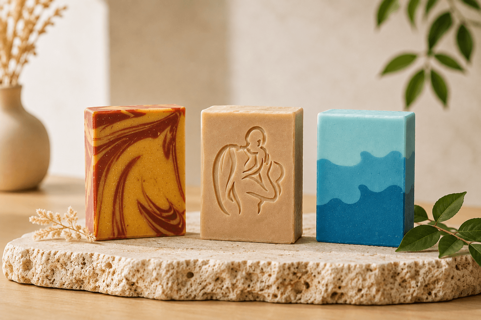 Handcrafted Artisanal Soaps Showcase